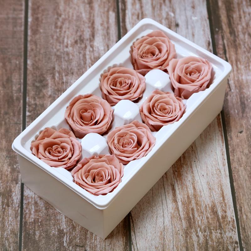 Ewige Lebensblume Material Geschenkbox Unsterbliche Rose Blume Getrocknete Rose Künstliche Konservierte Blumen Kopf Rosen