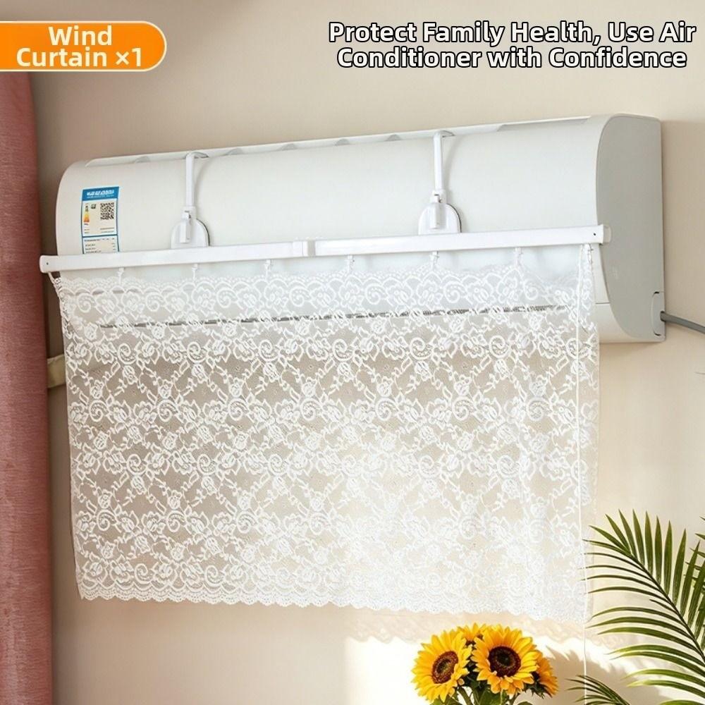 Retractable Air Conditioner Guide Cover Lace Air Conditioning Baffle  Bedroom