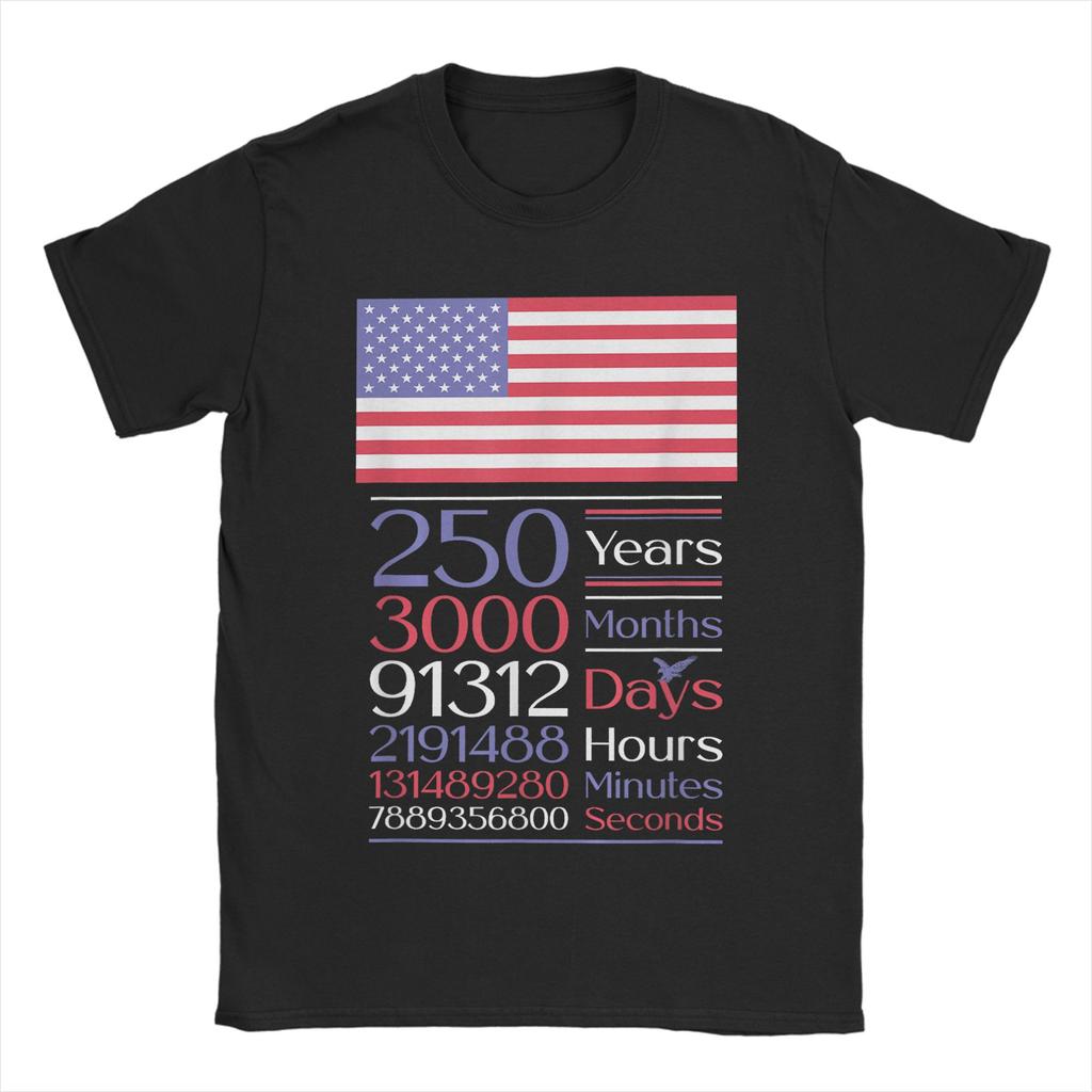 Oversized TShirt Summer 250 Years of We The People Freedom 1776 2026 Novelty T Shirts Cotton Tee Shirt Short Sleeve Top Tees