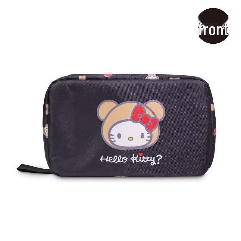 In-Stock Japanese Cartoon Cat Print Waterproof Travel Hanging Wash Bag