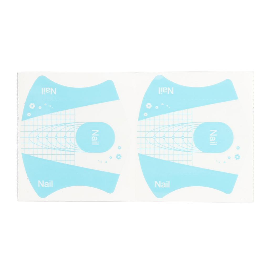 100pcs Reusable Nail Art Guide Form Self Adhesive Nail Art Extension Sticker for Nail Salon
