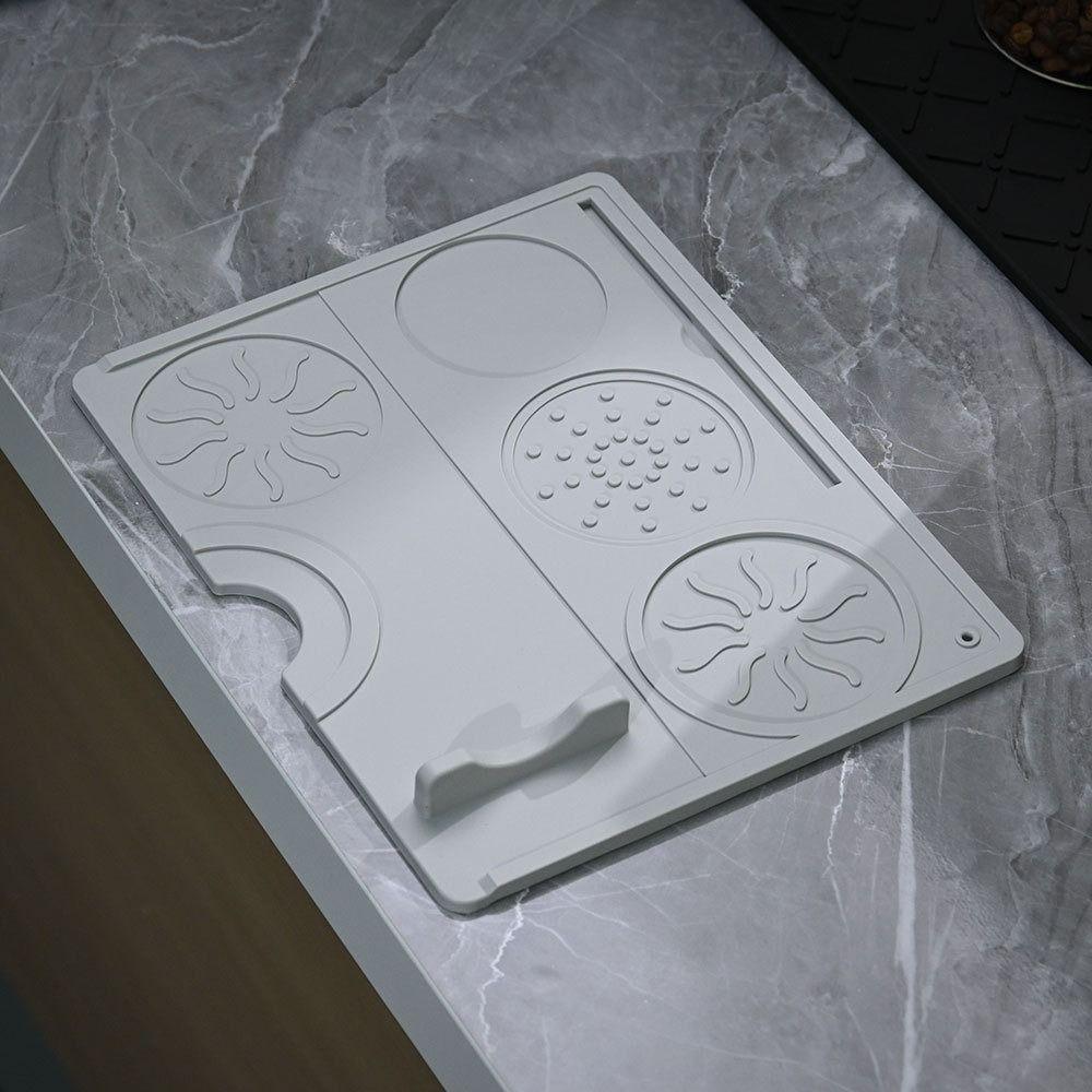 Heat Resistant Coffee Tamping Mat Non-Slip Coffee Barista Tools Silicone Coffee Mat  Coffeeware