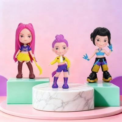 Anime Kpop Demon Hunters Action Figure Tiger Rumi Sussy Figurine PVC Desktop Decoration Collectible Gift For Fans Kids