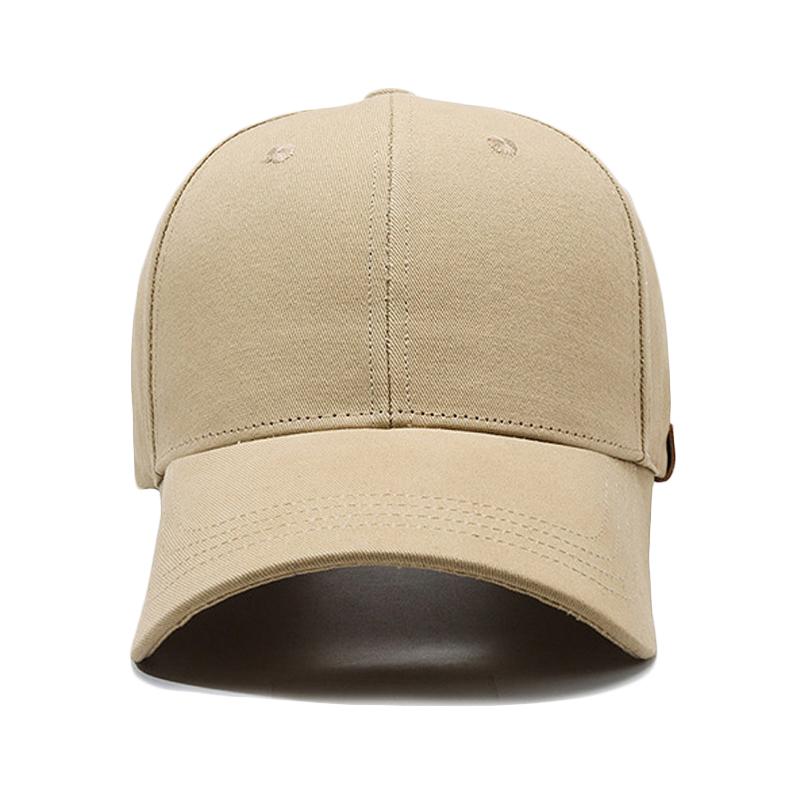Large Size Men's Baseball Cap Solid Color Sunscreen Sun Hat Outdoor Male Snapback Hat Visor Hats Fishing Hat Peak Cap