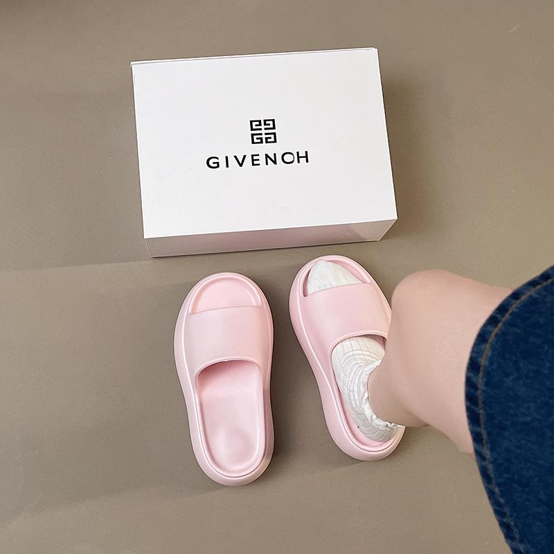 

Summer Anti-slip Thick-soled Height-increasing No Smelly Feet When Wearing Slippers Shoes 39-40 розовый