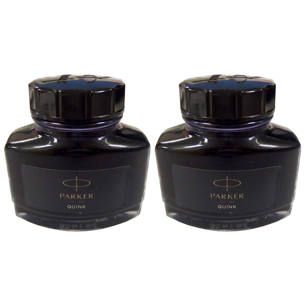 

PARKER Fountain Pen Bottle Ink QUINK 57ml Black 1950375 Set of 2 S1162110