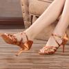Buty do tańca Damskie buty do tańca latynoamerykańskiego Damskie buty do tanga Miękka podeszwa Buty jazzowe Dziewczęce buty do salsy 5,5/7,5 cm Sandały do ćwiczeń