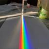 Crystal Colour Prism Rainbow Optical Glass Triangle Prisms 25x25x80mm for Light Projection and Photography Accessories