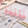 Magnetic Press-on Nail Stand False Holder with Glitter Base, for Art Supplies Beginner Nails Painting, Practice & Display Portable