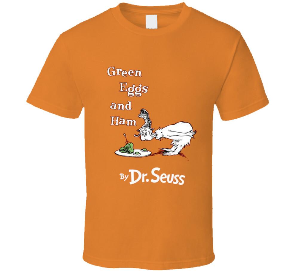Green Eggs And Ham Dr Seuss T Shirt Mens Womens Tees Top Childrens book classic S