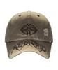 MAHAGRID Washed Metal Logo Ball Cap Brown(Mg2Esmab38A)