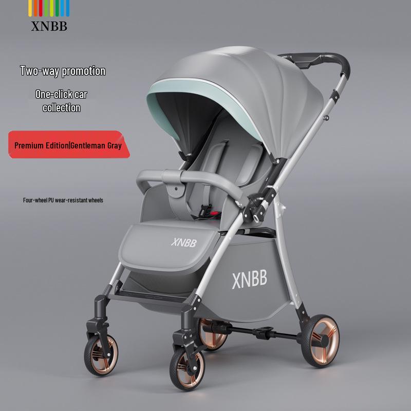 

Трансформируемая двухсторонняя детская коляска: Сидит, Раскладывается, Складной, Четырехколесная амортизация для возраста 0-3 года