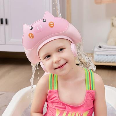 Czepek prysznicowy dla dzieci Piggy Cartoon Ear Protection