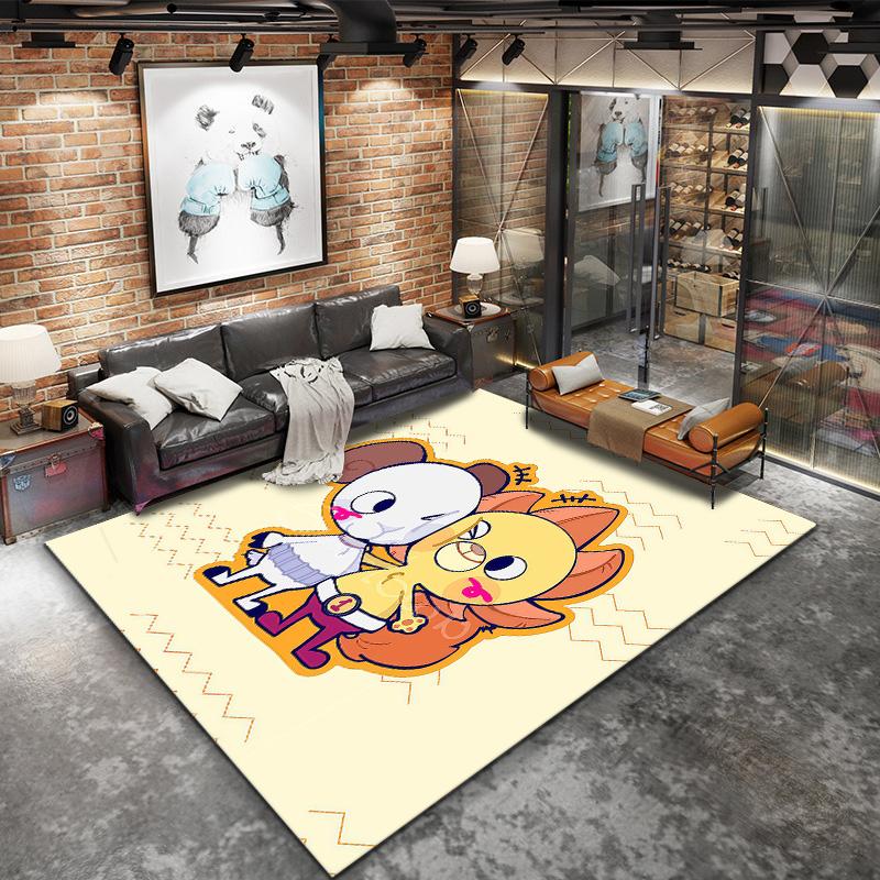 One Piece Jolly Roger Logo Carpet Rug For Living Room Bedroom Home Sofa Decoration,kids Play Nonslip Floor Mat