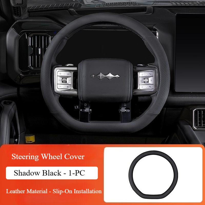 For BYD Formula Leopard 8 2024 2025 Car Leather Steering Wheel Cover Comfortable Anti-Slip Car Steering Wheel Protector