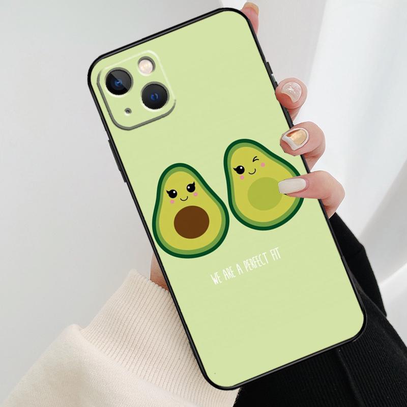 Avocado Pattern Phone Case For iPhone 17 Pro Max 14 13 12 11 15 16 Pro Max Mini 16 15 Plus 16e 17 Air Cover
