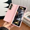 For Samsung Galaxy Z Fold 6 7 5G Solid Color Phone Case Magnetic Wireless Charger PC Hard Shel Hinge Protection Back Cover