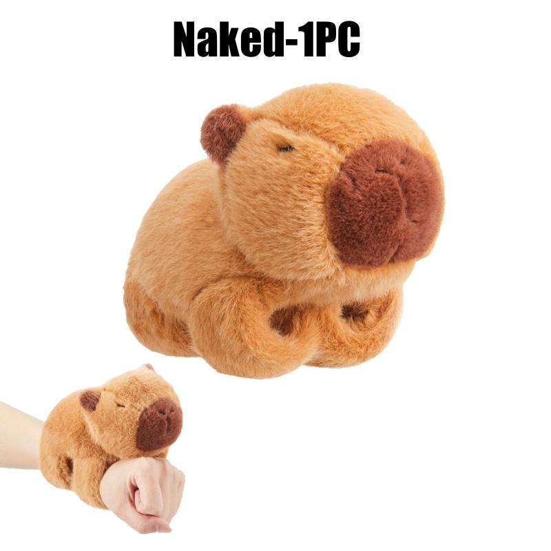 Плюшевая игрушка Капибара Милый мультяшный Капибара Ручной браслет Набитое животное Кукла Снятие стресса Игрушка-антистресс Круг Pop-it Кукла-марионетка Подарок