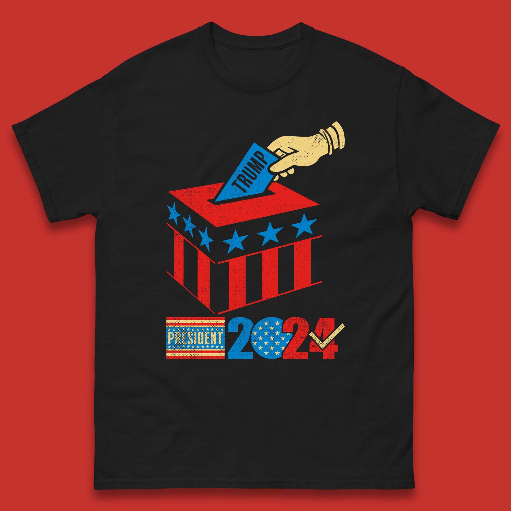 Trump President 2024 Donald Trump Campaign Vote For Trump Take America Back Mens Tee Top M