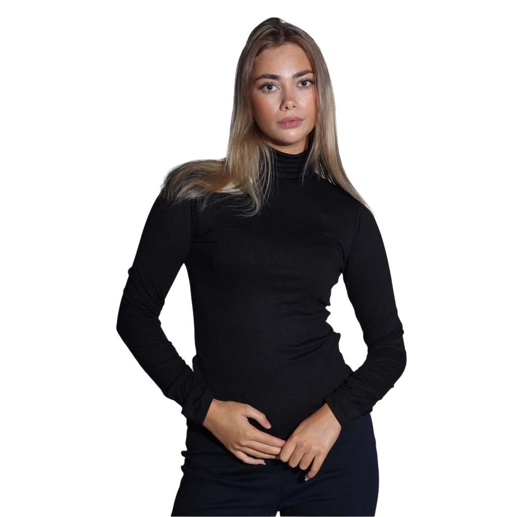Levis Womens/Ladies Ruched Turtle Neck Slim Sweater Top