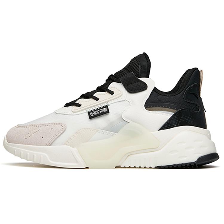 

New Anta Rubik s Cube Non-slip Wear-resistant Shock Absorption Low-Top Chunky Sneakers Women s White Gray Black 122148808-2 36.5