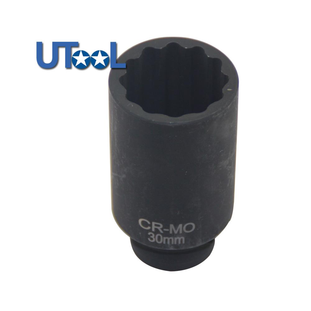 30mm 32mm 34mm 36mm 1/2 DR 12 Point Impact Socket Spindle Axle Nut Socket Hub Axle Nuts Removing talling Tool 30mm