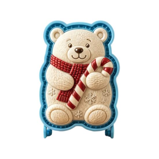 Timbri per Impasto Pressati a Mano per le Feste Stampo per Mini Torta di Natale, Stampa 3D in Rilievo Accessori Facili per la Cottura Stampo a Pressione Riutilizzabile Fai-da-te per Feste Regali da Cucina