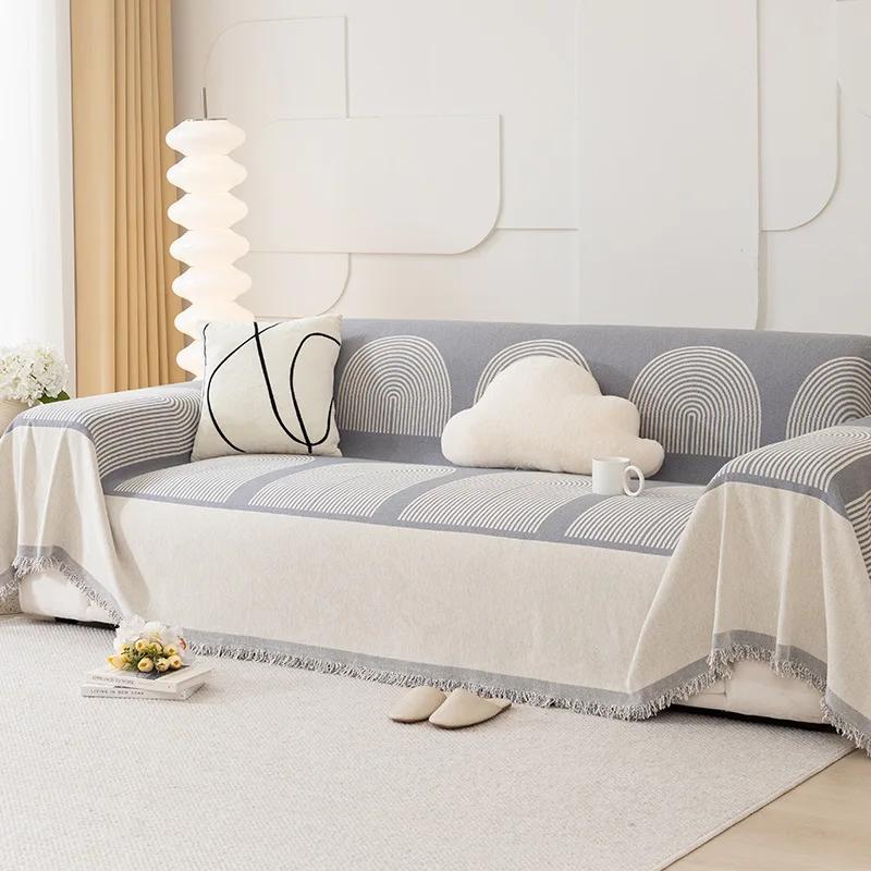 

Прочное одеяло для дивана, универсальное полотенце для дивана, мягкий чехол для сиденья стула, подушка для дивана, чехол для 3-местного футона, защитная пленка для мебели 180X260CM серый