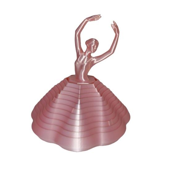 3D Printed Spinning Ballerina Fidget Toy Ballet Dancer Spinner Kinetic Desk Toy Expanded Sensory Stress Relief Toy for Home Office