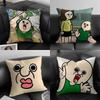 Funny Bbangbbangs Diary Cushion Cover Pillowcase Ultra Soft Skin Friendly Fabric Cloud Like Comfort & Concealed Zipper