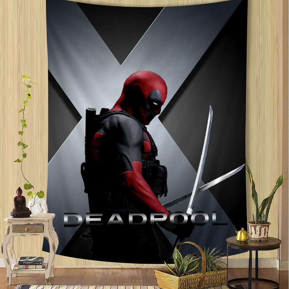Movie DDeadpool Printed Large Wall Tapestry Hanging Tarot Hippie Wall Rugs Dorm Home Decor