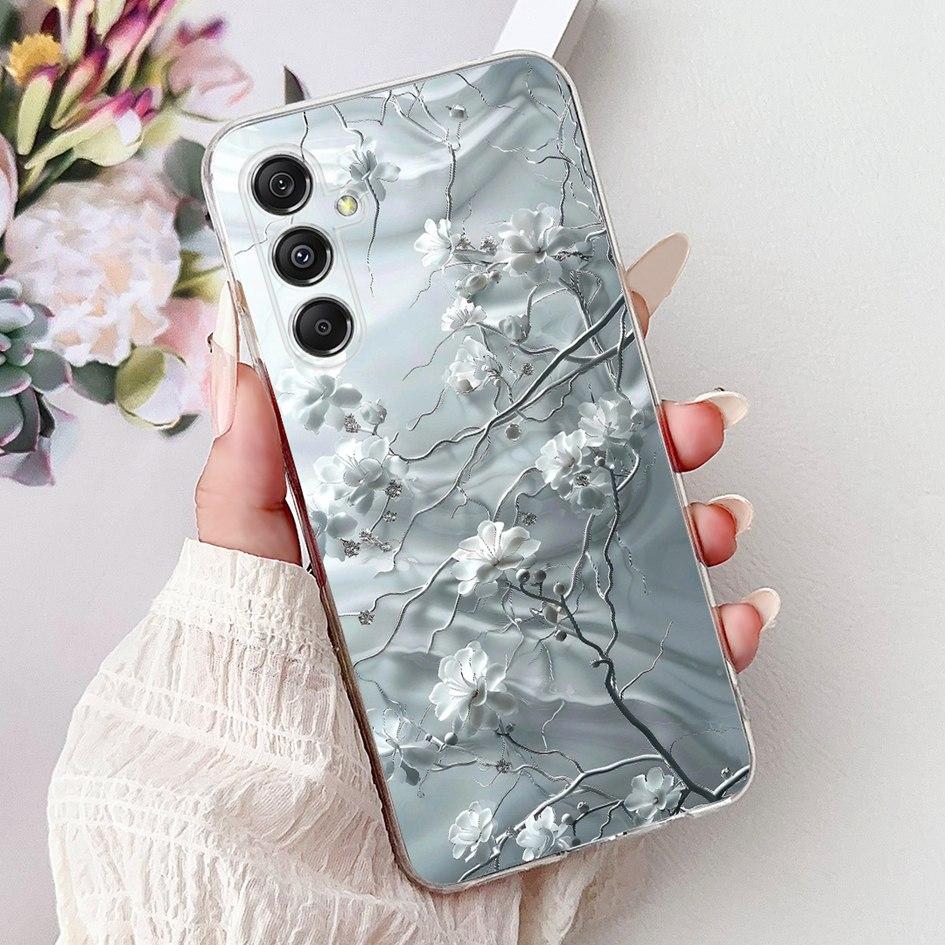 For Samsung Galaxy M34 M54 5G Case Luxury Painted Soft Slim Silicone TPU Back Cover on Samsung M14 SM-M145F M 14 GalaxyM14 Funda