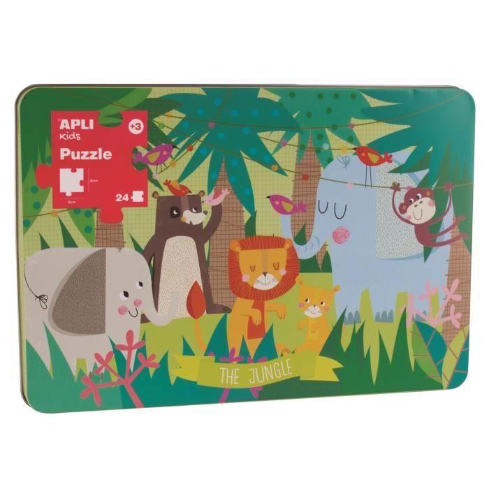 24-piece XL Puzzle - APLI - The Jungle - Child - Animals - Indoor