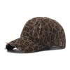 New ripped leopard print baseball cap women's fashion casual sunshade cap foreign gas leopard print hat
