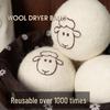 7cm Anti-static Wool Dryer Balls - Wrinkle & Static Reducer for Laundry