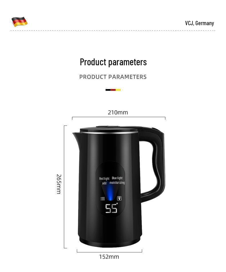 German Electric Kettle: Large Capacity, Durable Thermos, Automatic Power-Off, Constant Temperature Function