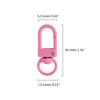 100pcs Colorful Carabiner Clasp Key Chain Lobster Clasps Rotating Keychain Hooks