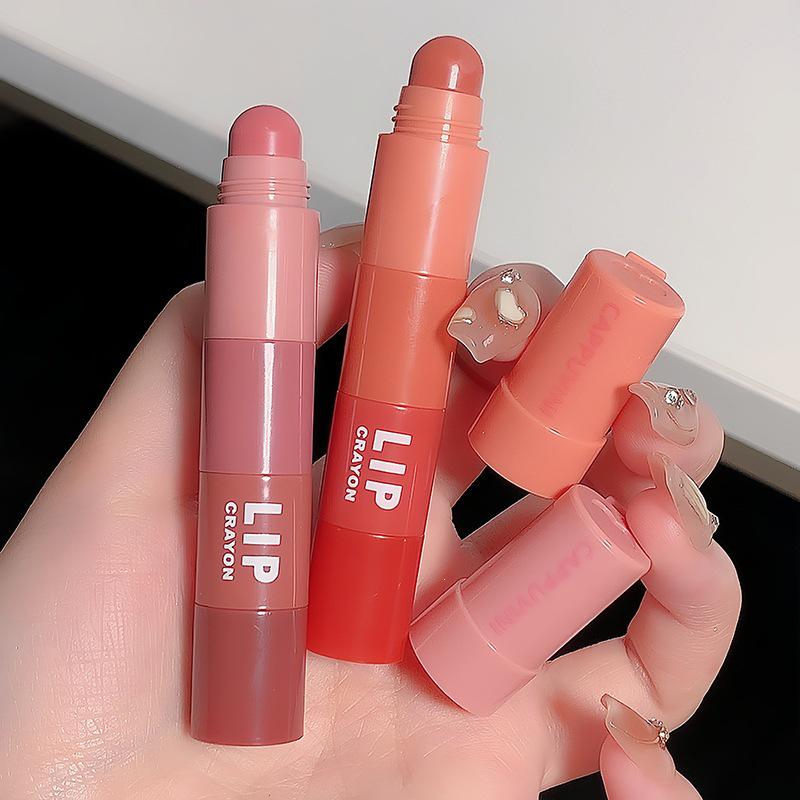 CAPPUVINI Four-Color Matte Velvet Crayon Lipstick & Gloss Set