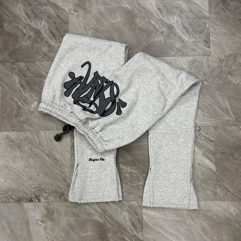 SynaWord Felpa con Cappuccio Larga Americana Pantaloni della Tuta Syna Marca Trendy per Uomo e Donna Hip Hop Street Coppia Tuta Casual