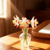 Mini Glas Blumen Dekoration Handgeblasen Kunstkristall Pflanzen Kleine Blumenvase Schmuckstück für Muttertag Geburtstagsgeschenke