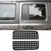 Black Rear Door Window Glass Panel Cover Trim For Jeep Wrangler JL 2018- 4Dr