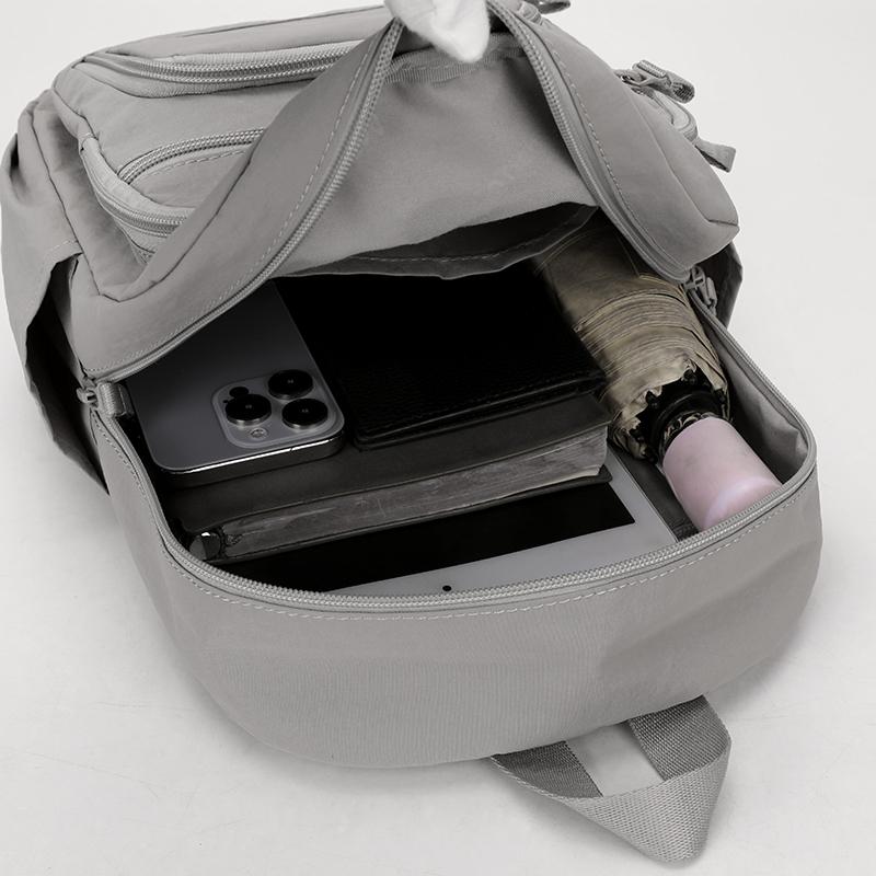 Backpack Nylon Waterproof  Laptop Unisex Casual Mochila Sports Travel Zipper Lightweight Rucksacks