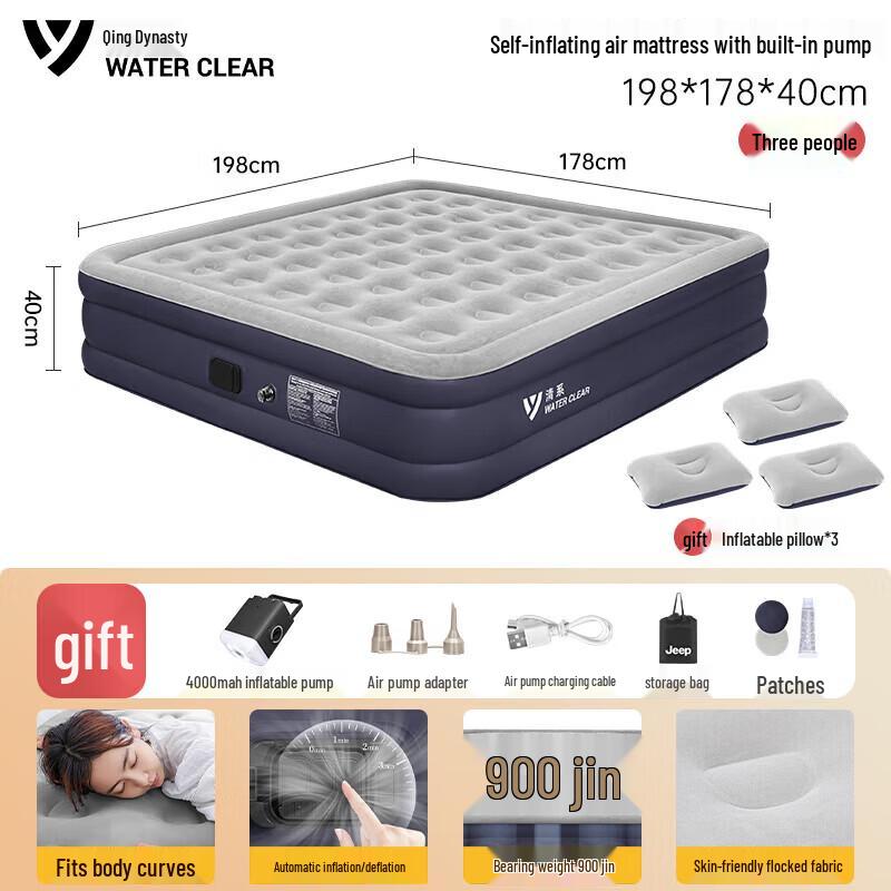 SERIES CLEAR Automatic Inflatable Camping Air Mattress