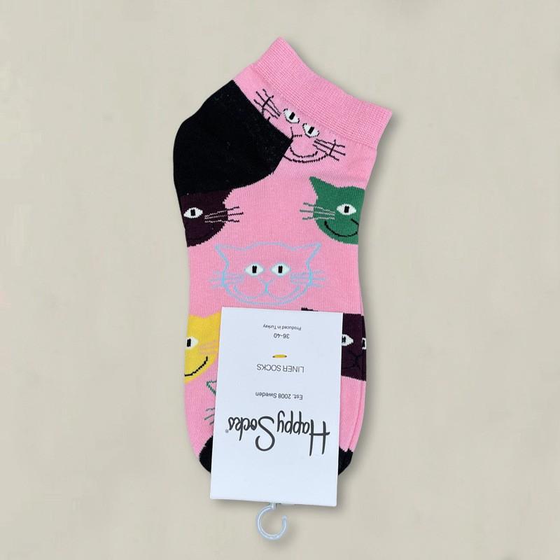 Happy Socks Womens Ankle Cartoon Cute Cotton Low Cut Colorful Casual