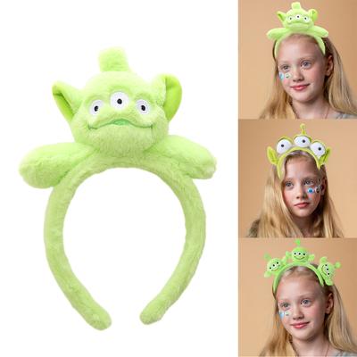 Niedlicher 3-Augen-Alien-Form Haarreifen Damen Spa Gesicht waschen Make-up Stirnband für Fotoshooting Party Haarschmuck