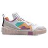 Li Ning 001 Unblock Slip Resistant, Abrasion Resistant, Lightweight Low Top Skateboard Shoes Women's White Purple AGCQ232-4