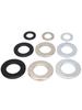 8.8 High-Strength Blackened Metal Flat Washer Spacer, Galvanized and Thickened, Sizes: M3-M12.