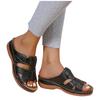 Women's New Wedge Heel Round Toe Wedge Heel Wearing Beach Thick Sole Solid Color Sandals