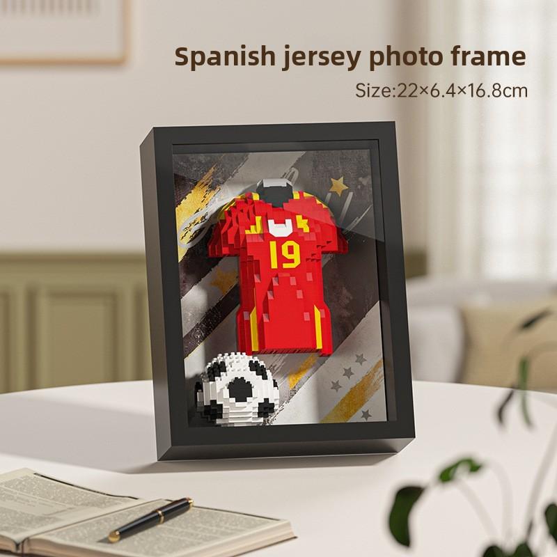 Global Football Cup Building Blocks Sports Action Figures For Kids Playroom Decor