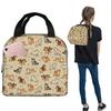Shiba Inu Süße Hunde in Creme Isoliertische Tasche für Frauen Kinder Tragbar Essensboxen Thermische Lunchbox Tragetasche